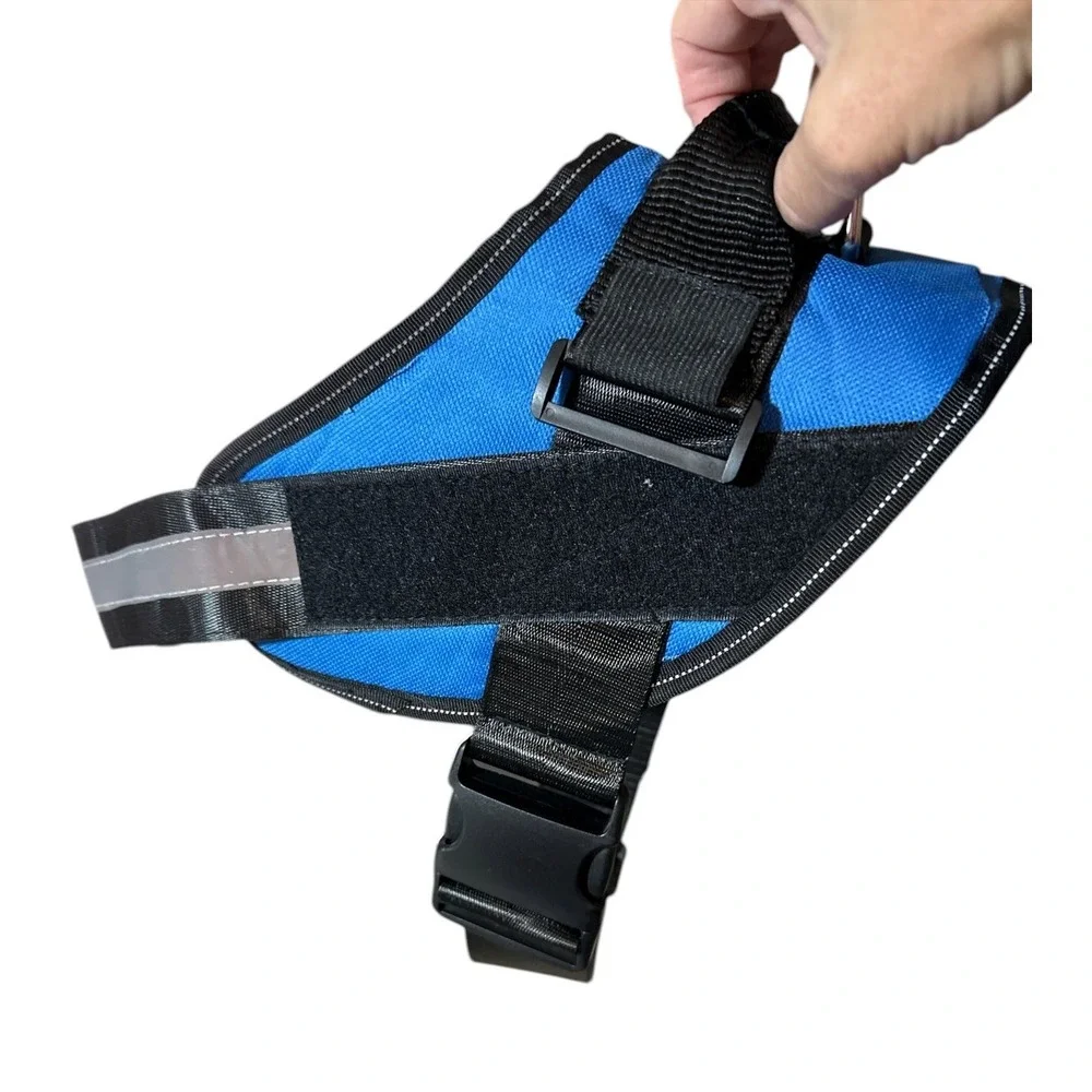 No Pull‎ Dog Pet Harness Adjustable Control Vest Dogs XL Extra Large Blue NWOT